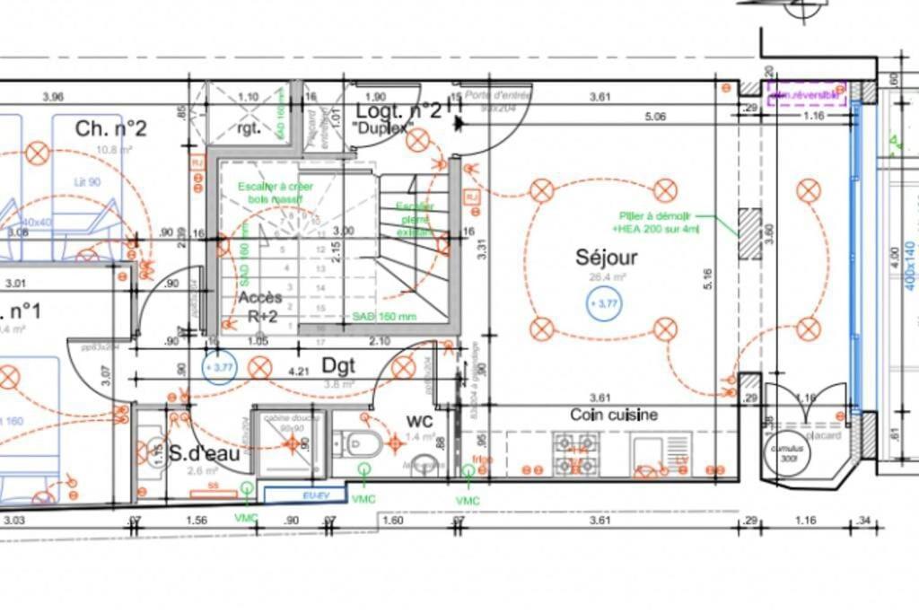 Nocnoc - Le Balcon De L'Oli 99M2 Appartement Bordeaux Buitenkant foto